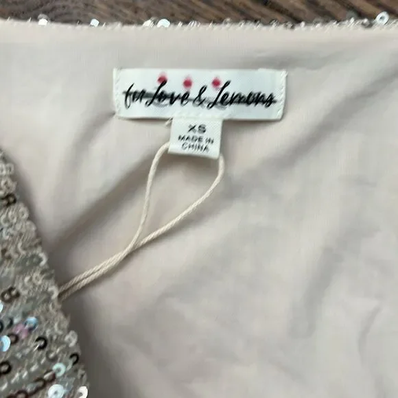 FOR LOVE & LEMONS TIA MINI DRESS Size XS - Picture 9 of 12